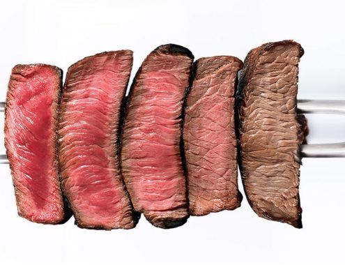 Основные степени прожарки мясных стейков