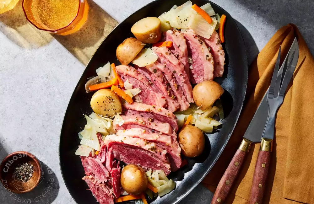 Тушкована яловичина з капустою