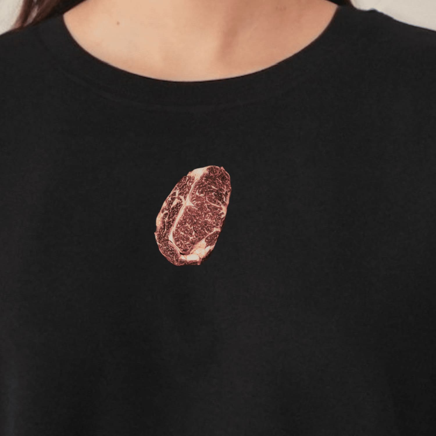 Футболка Рібай чорна Сльози Вегана Футболка Рібай чорна Сльози Вегана