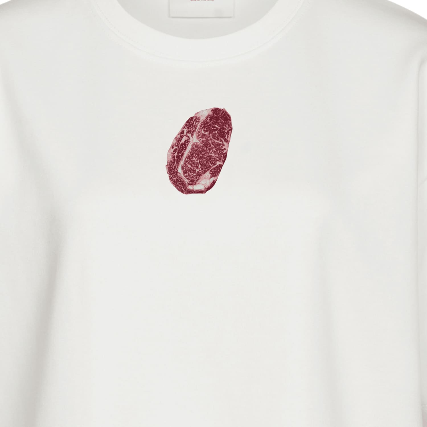 Футболка Рибай белая Слезы Вегана