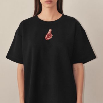 Футболка Ковбой чорна Сльози Вегана