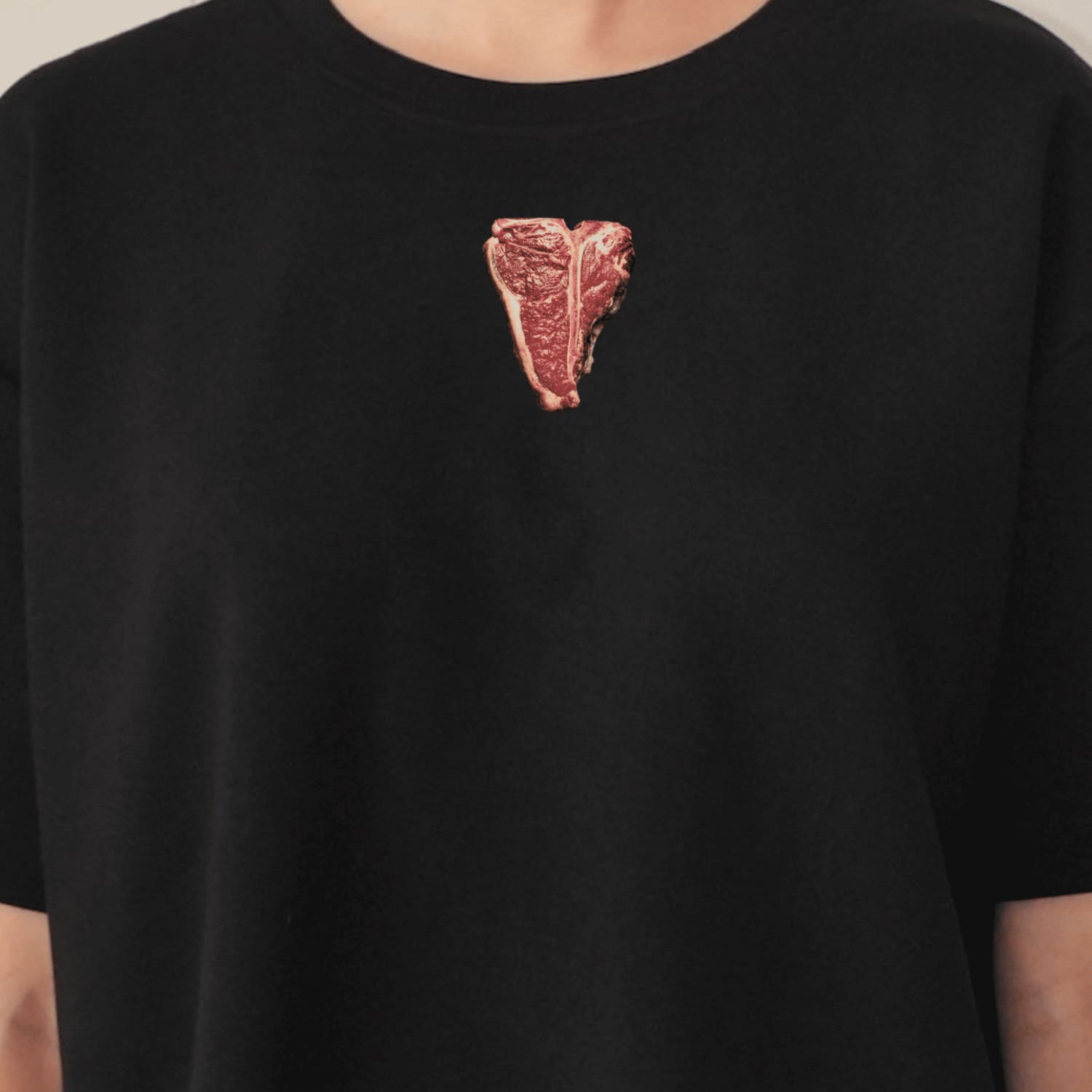 Футболка Тібоун чорна Сльози Вегана