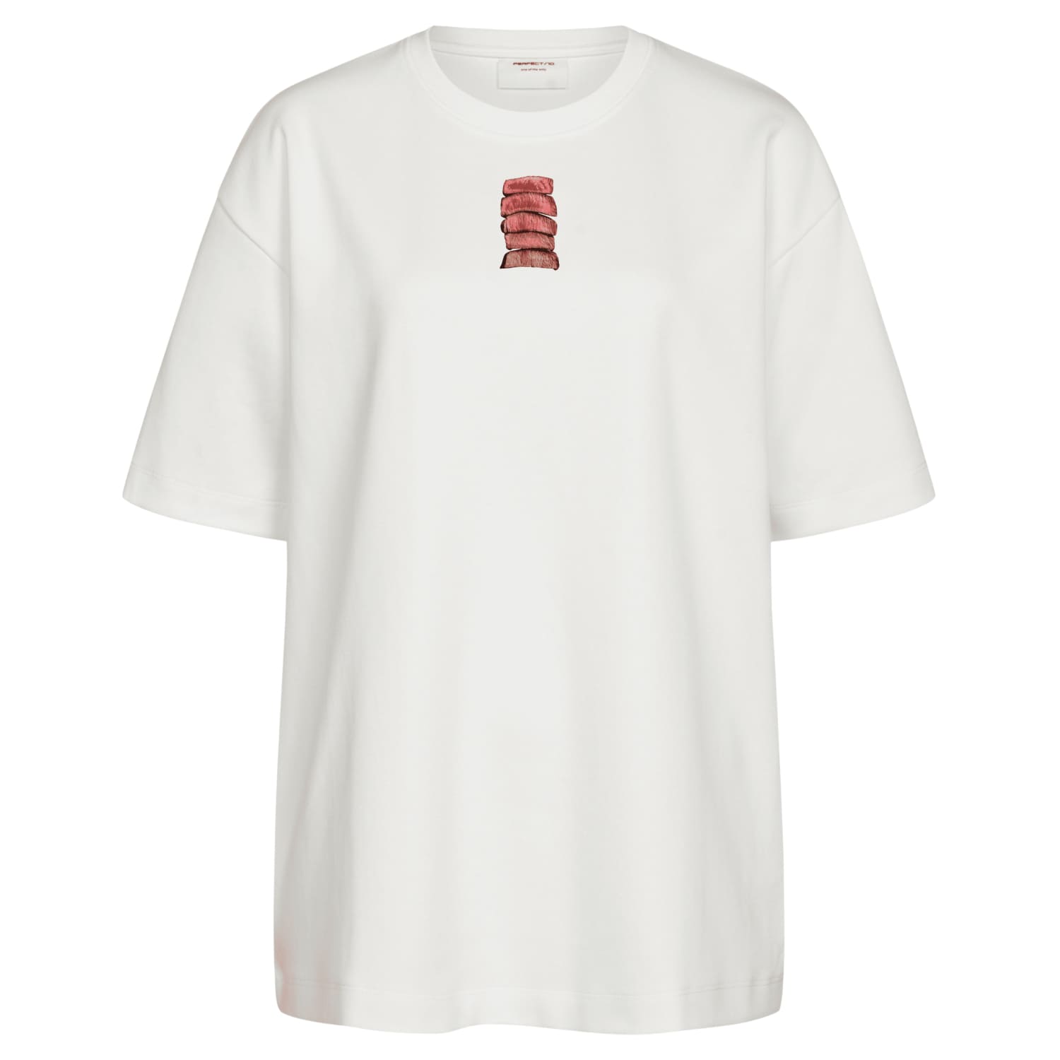 Футболка Прожарка стейка белая Слезы Вегана