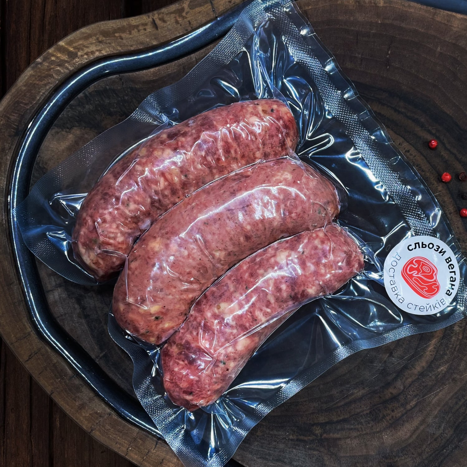 Колбаски прикопченые из косули и лосятины