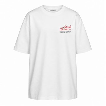 Футболка Steak Lovers Club біла Сльози Вегана