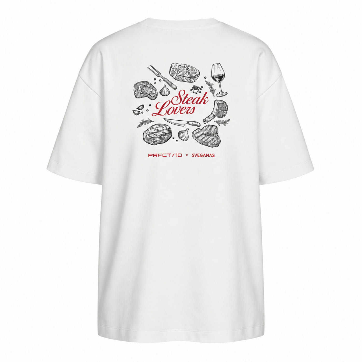 Футболка Steak Lovers Club біла Сльози Вегана Футболка Steak Lovers Club біла Сльози Вегана